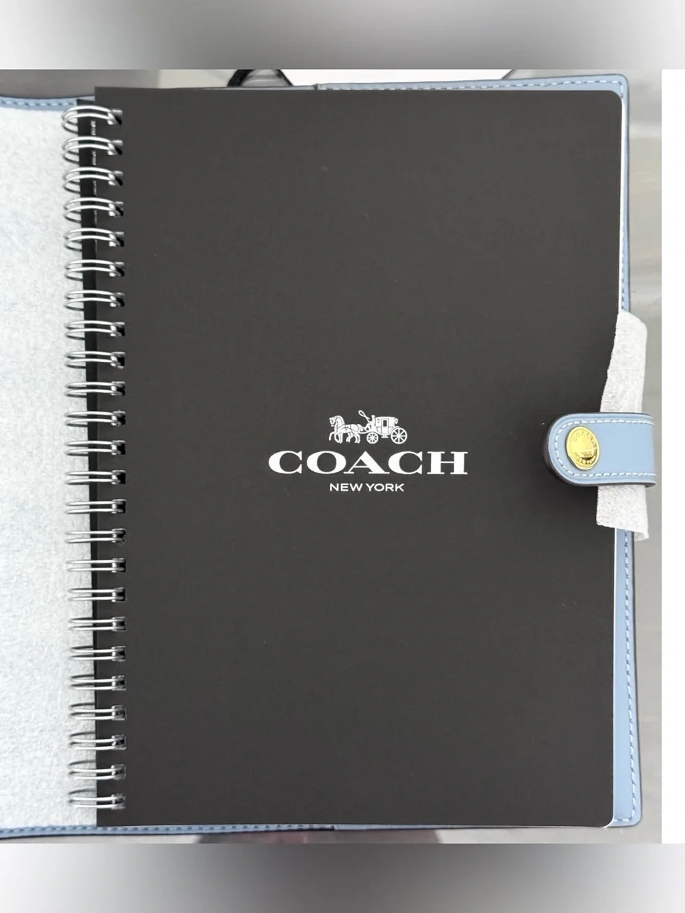COACH Notebook With Gingham Print